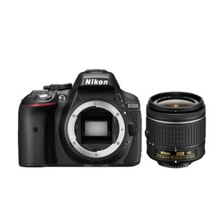Nikon D5300 + NIKKOR AF-P 18-55mm VR Kit d'appareil-photo SLR 24,2 MP CMOS 6000 x 4000 pixels Noir - Neuf