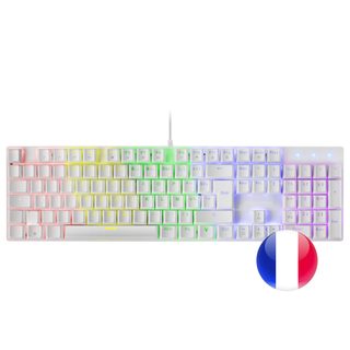 Mars Gaming MK422 clavier USB AZERTY Français Blanc - Neuf