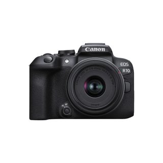 Canon EOS R10 + RF-S 18-45mm F4.5-6.3 IS STM MILC 24,2 MP CMOS 6000 x 4000 pixels Noir - Neuf