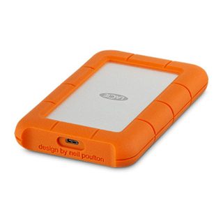Disque dur portable LaCie Rugged 4 To USB C Orange - Neuf