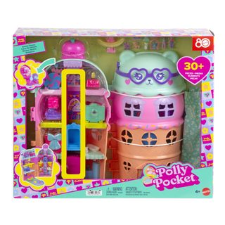 polly pocket-coffret maison cornet de glace-avec figurines