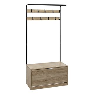 Meuble d'Entrée Vestiaire "Jano" 175cm Naturel