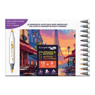 GRAPH'IT GO Kit Coloriage MystèreCITY SUNSET