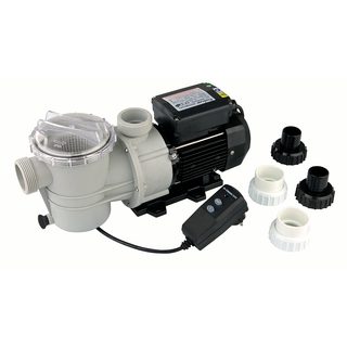 Pompe Poolmax TP 75 - Pompe de filtration pour piscine avec pré-filtre Débit max : 14.400 l/h - 75 HP/0.56 KW -  Garantie : 2 ans   Raccord inclus: D