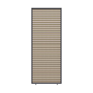 Ombréa Panneau à ventelles mobiles 1 mètre - Aspect bois