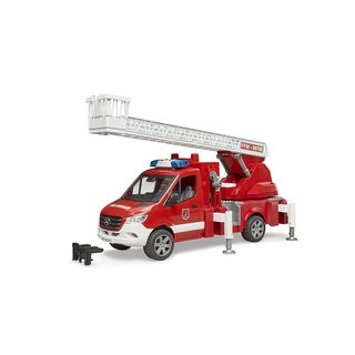 Camion pompier MERCEDES BENZ Sprinter avec échelle, pompe à eau et module son et lumière
