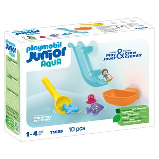 Toboggan aquatique et animaux marins