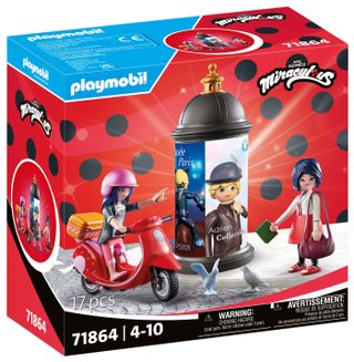 Miraculous: Marinette à scooter & Kagami