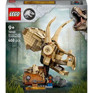 LEGO® Jurassic World - Les fossiles de dinosaures : le crâne du tricératops - 76969