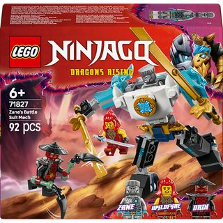 LEGO® NINJAGO® La super armure robot de Zane - Jeu de rôle ninja avec 3 minifigurines 71827