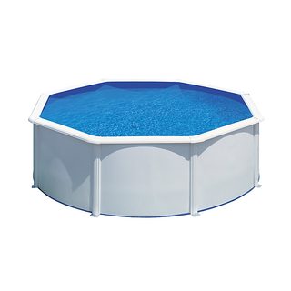 Piscine ronde acier diam.3,70m x H: 1,22m - Filtration à sable