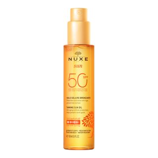 Nuxe Sun Huile Solaire Bronzante Spf50 Visage & Corps 150ml