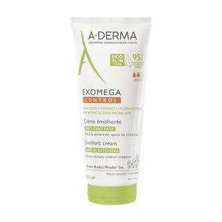 A-Derma - Exomega Control - Crème émolliente anti-grattage - Peaux sèches à tendance à l'eczéma atopique 200 ml