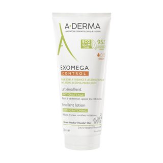 A-Derma - Exomega Control - Lait émollient anti-grattage - Peaux sèches à tendance à l'eczéma atopique 200 ml