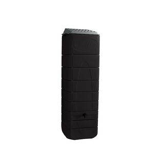 Belli Récupérateur d'eau de pluie 650L coloris anthracite L.60 x l.60 x H.200 cm