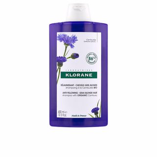 Shampoing anti-jaunissement A La Centaurea Bio pour cheveux gris et blonds 400 ml