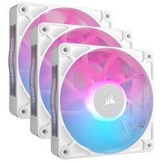 Corsair RX RGB Series, iCUE LINK RX120 RGB White, 120mm RGB Fan, Triple Fan Kit