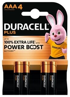 Duracell alcalines AAA Plus, 1,5V