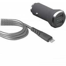 Chargeur allume cigare + Câble Lightning MFI Renforcé 1.2m