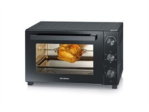 Severin Mini four électrique - TO 2076 - Chaleur tournante - 1800 W - 46 L