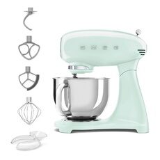 Smeg Robot Pâtissier Smf05pgeu Multifonctions Vert Pastel