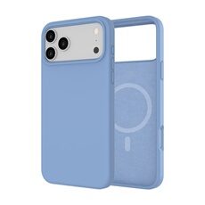 en Silicone compatible MagSafe Bleu pour iPhone 18 Pro Max