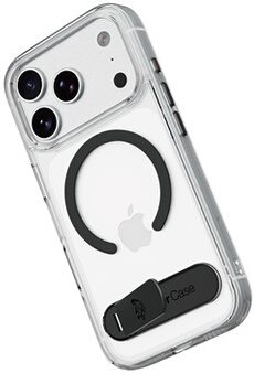 renforcée magnétique Airshock Stand MagSafe 4M Transparent pour iPhone 18 Pro Max/17 Pro Max