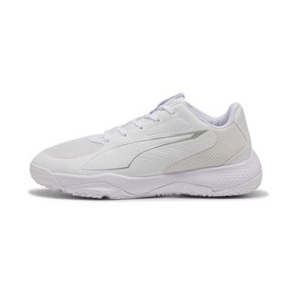 PUMA Chaussures de handball Accelerate 4 Enfant et Adolescent, Chaussures, Blanc, 35