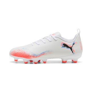 PUMA Chaussures de football FUTURE 8 PLAY FG/AG Enfant et Adolescent, Chaussures, Blanc, 33