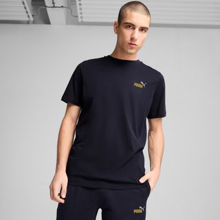 PUMA T-shirt à petit logo N° 1 bicolore Essentials Homme, Vêtements, Bleu, 4XL