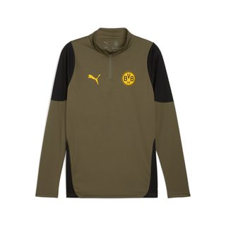 PUMA Haut d’entraînement à col zippé Borussia Dortmund Homme, Accessoires, Vert, L