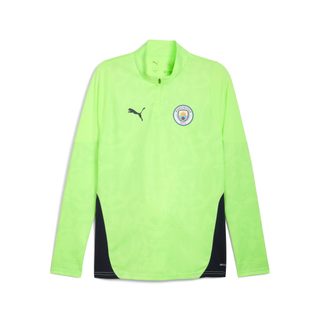 PUMA Haut d'entraînement à col zippé Manchester City Homme, Accessoires, Jaune, 3XL