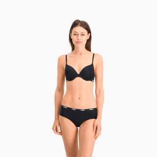 Lot de 2 slips brésiliens en microfibre PUMA Femme, Vêtements, Noir, 5
