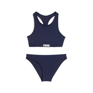 Puma Ensemble bikini dos nageur Fille, Vêtements, Bleu, 8 Y pour femme