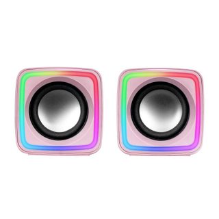 Mars Gaming MSCUBEP Enceintes Gaming RGB DSP 8W