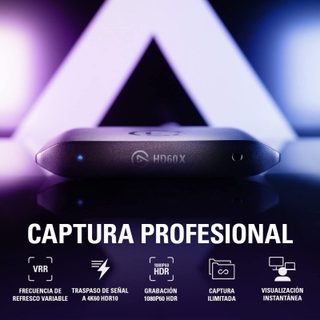 Elgato Capture vidéo externe Elgato HD60 X 1080p60 HDR10 ou 4K30 HDR10 avec une latence ultra faible