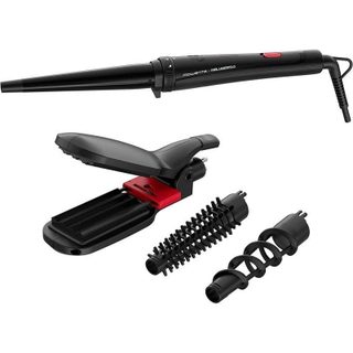 Multistyler Rowenta Looks Infinitos x Karl Lagerfeld 48W Céramique Fonction Air Froid 9 Accessoires Noir Rose