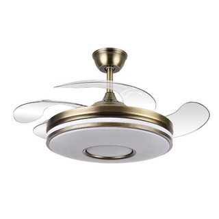 Ventilateur de Plafond avec Lumière Fabrilamp Dani 72W Pales Rétractables Télécommande LED