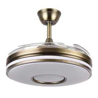 Ventilateur de Plafond avec Lumière Fabrilamp Dani 72W Pales Rétractables Télécommande LED