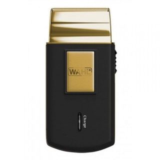 Rasoir Visage Wahl Travel Shave Gold Edition Sans Fil 45min Sec 1 Grille Tondeuse