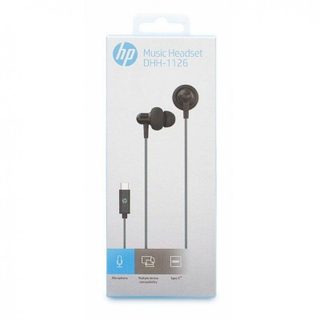 Auriculaires HP DHH-1126 filaires USB-C pour appels et musique avec micro intégré noirs