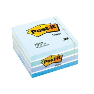 Bloc Notes Autocollantes Amovibles Post-it 76x76 Mm Cube Bleu Pastel 450 Feuilles