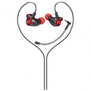 HP DHE7002 avec microphone amovible noir/rouge