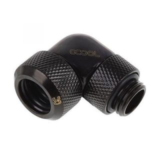 alphacool Raccord Alphacool Eiszapfen 90° rotatif 3mm G1/4 compatible tubes 13mm