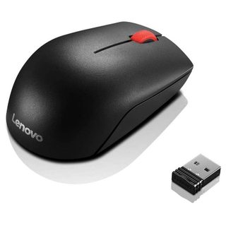 Souris optique sans fil compacte Lenovo Essential 1000 DPI Noir