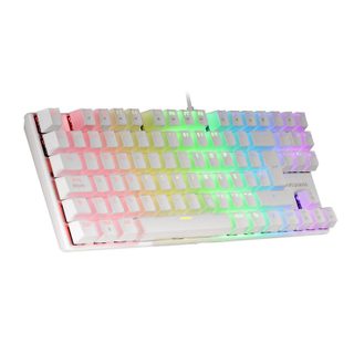 Mars Gaming MK80 Clavier Mécanique Blanc FRGB Red Switch Disposition Française