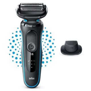 Rasoir Visage Braun Series 5 51-M1200s Sans Fil 50min Sec et Mouillé Tondeuse Précision