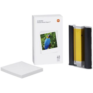 Papier Photo Instantané Xiaomi 3" Papier Photographique pour Imprimante Xiaomi Instant Photo 1S 40 Unités