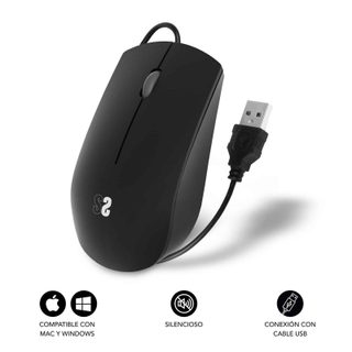 Souris USB silencieuse Subblim Business 1200DPI noire