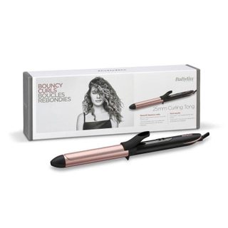 Boucleur à Cheveux BaByliss Rose-Quartz Céramique 25mm 160-210°C 6 Températures Arrêt Auto Noir Or Rose